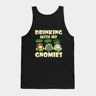 Drinking with My Gnomies Saint Patricks Day Celebration Tank Top